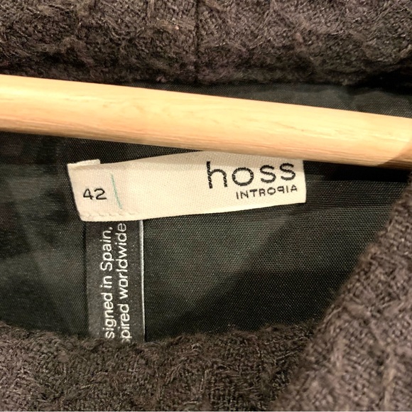 HOSS Intropia Tweed Sleeveless Wool Dress Size 42 - Picture 4 of 7